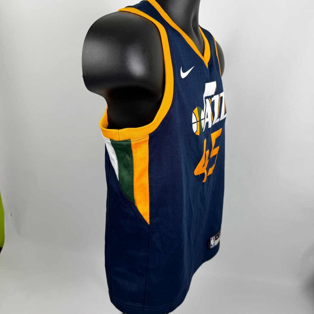 Nike Utah Jazz Donovan Mitchell 45 Swingman Jersey Navy Blue Boys Medium‎ NBA - Picture 6 of 10